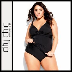 NWT City Chic Azores Underwire Tankini Top